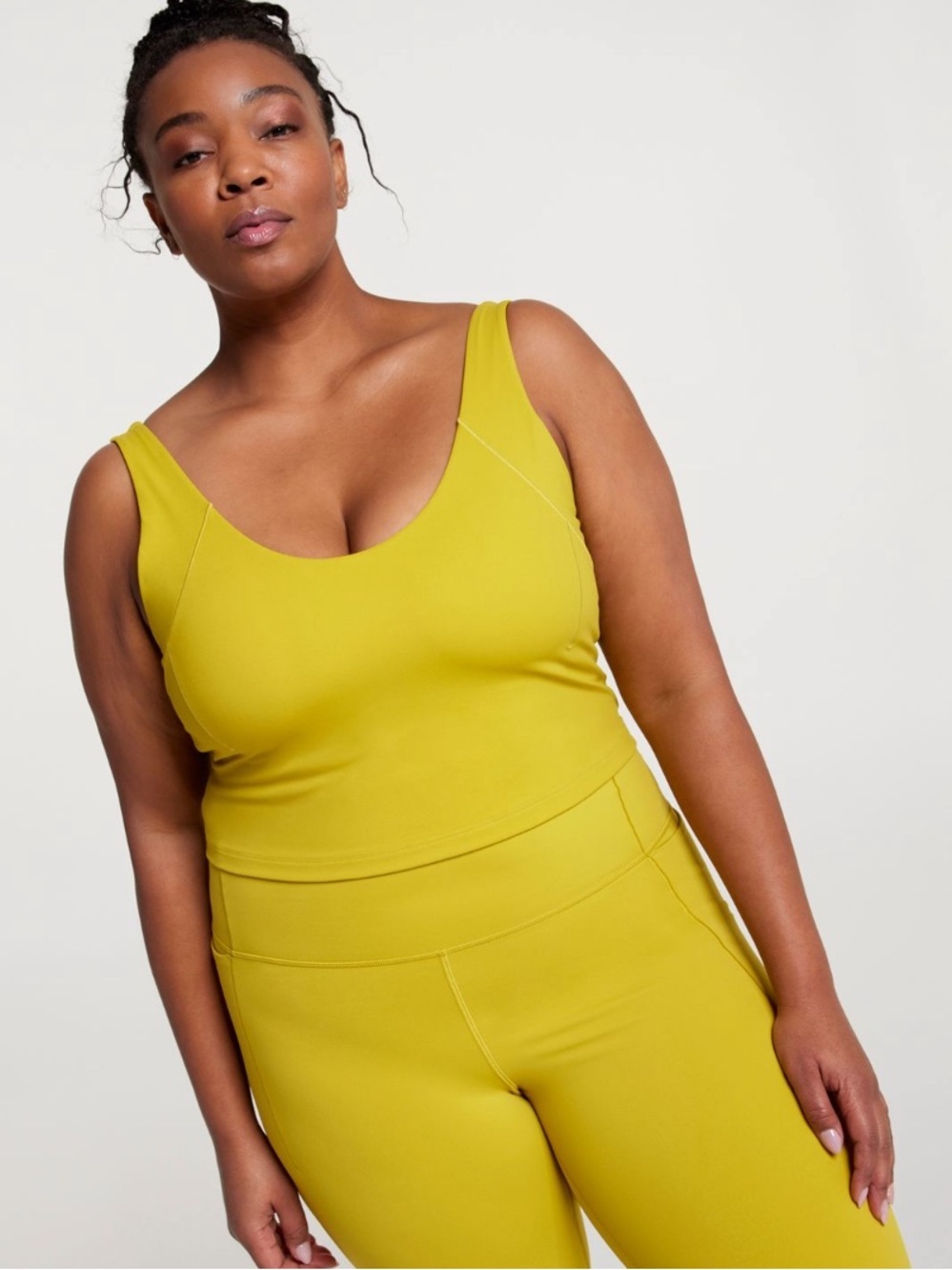 CALIA Inspire Scoop Neck Tank 1X Acid Atlas Built-In Bra NWT UPF 50+ Activewear